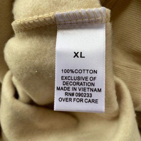 NWT ESSENTIALS Fear of God pullover hoodie in butter cream size XL - Picture 10 of 11